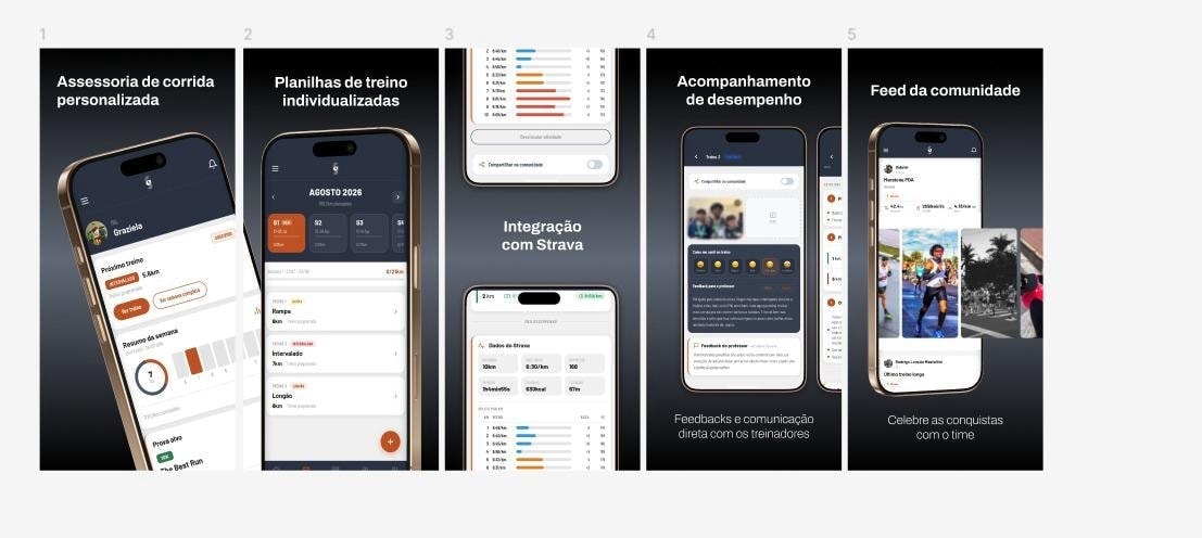 App GJ — tela do aplicativo exclusivo para alunos
